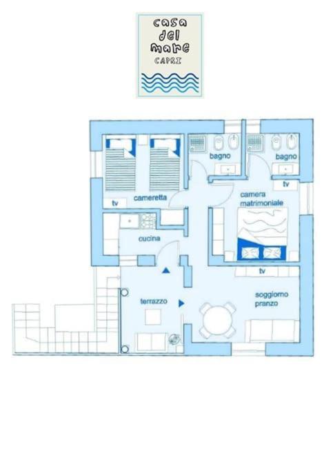 הוילה קאפרי Casa Del Mare מראה חיצוני תמונה